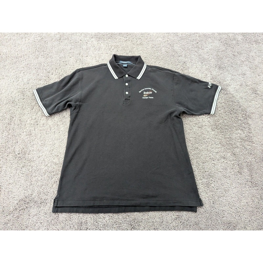Chestnut Hill Performance Polo Shirt Mens Large AMD‎ Bobcat Design Team